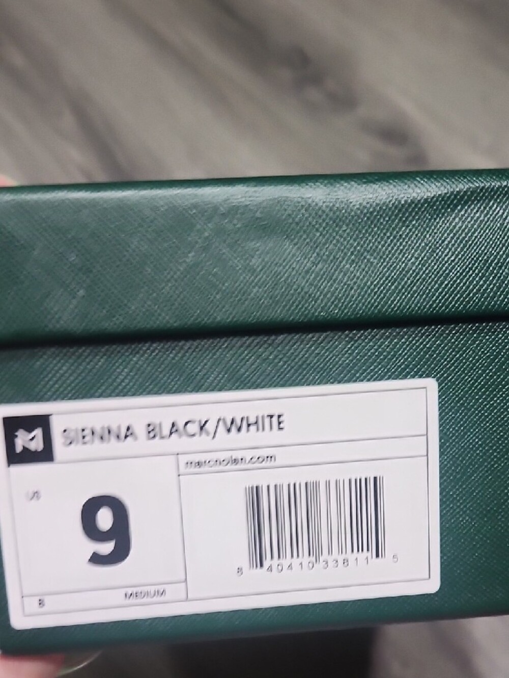 NIB Marc Nolan Sienna Black & White Tassel Leather Slide Heels - Picture 3 of 7